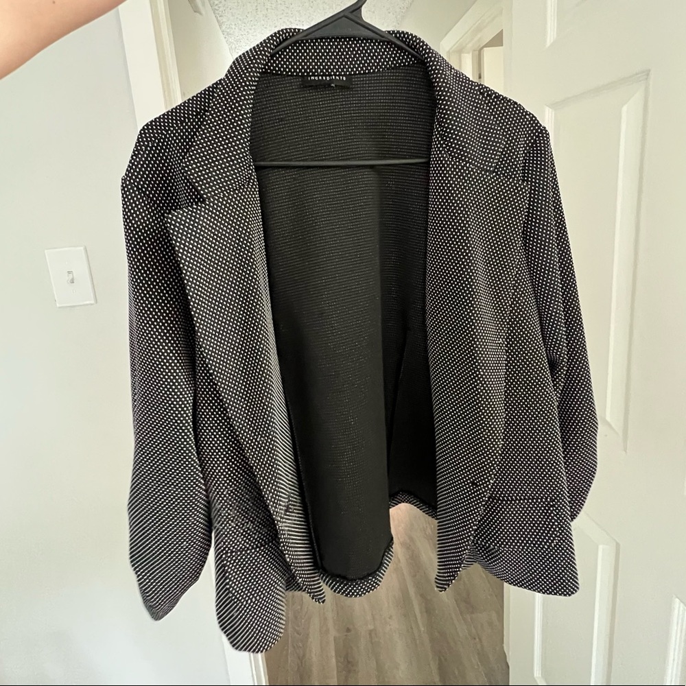 Polka dot blazer